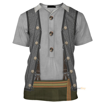 Disney T-Shirt Mister Geppetto The Movie Pinocchio Costume T-Shirt Gray Unisex Adults New Release - Trendy Gift For Men & Women