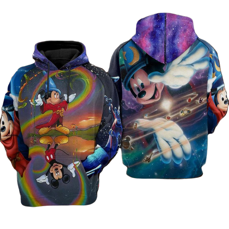 Disney MK Hoodie MK Sorcerer And Magic Hoodie Colorful Unisex