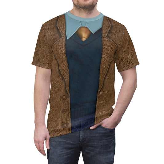Retro Brown Suit Wanda Vision Costume T-shirt For Men