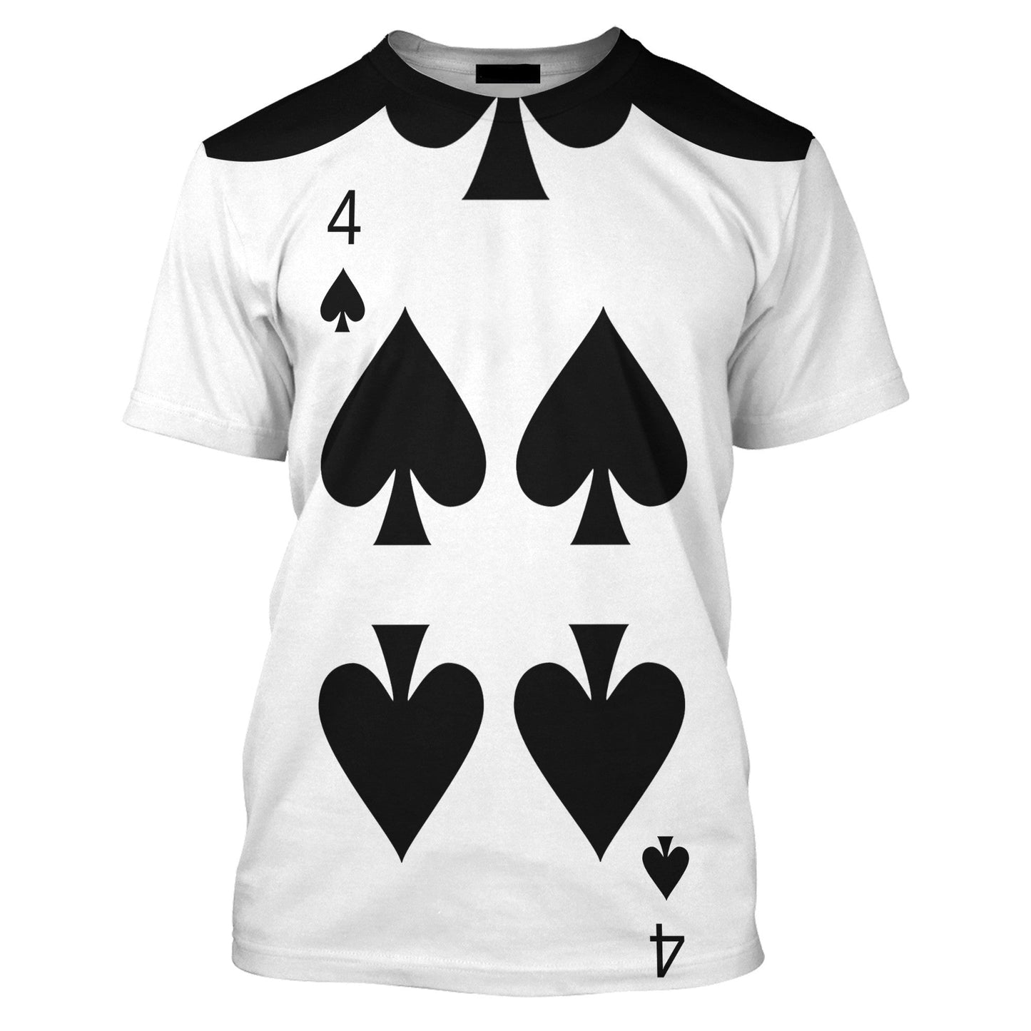 Disney T-Shirt Black Spade Alice In Wonderland Costume T-Shirt Black White Unisex Adults New Release - Trendy Gift For Men & Women