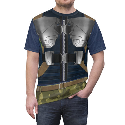Erik Killmonger Vest And Armor Black Panther Costume T-shirt For Men