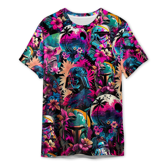 Stwa Colorful Synthwave - 3D T-shirt