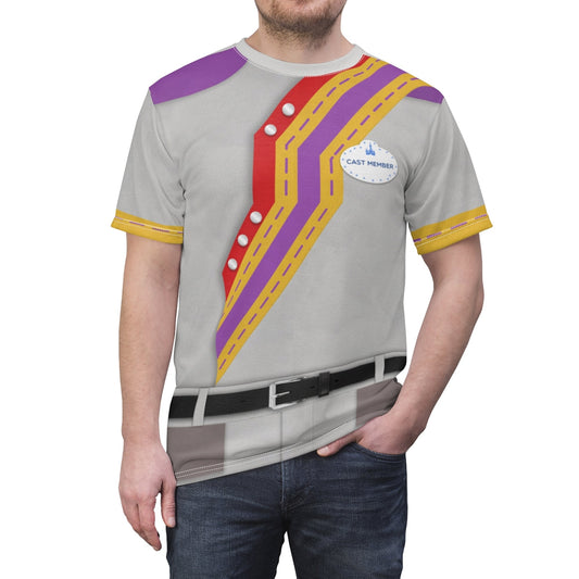 Tomorrowland Speedway Magic Kingdom Uniform Costume T-shirt For Men