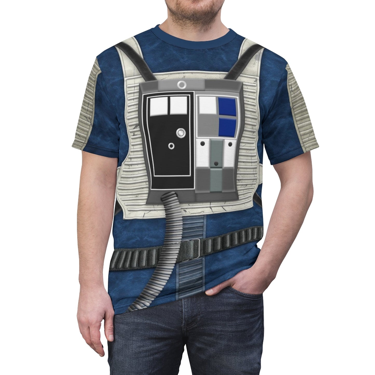Blue Squadron Resistance Pilot Stwa Saga Costume T-Shirt
