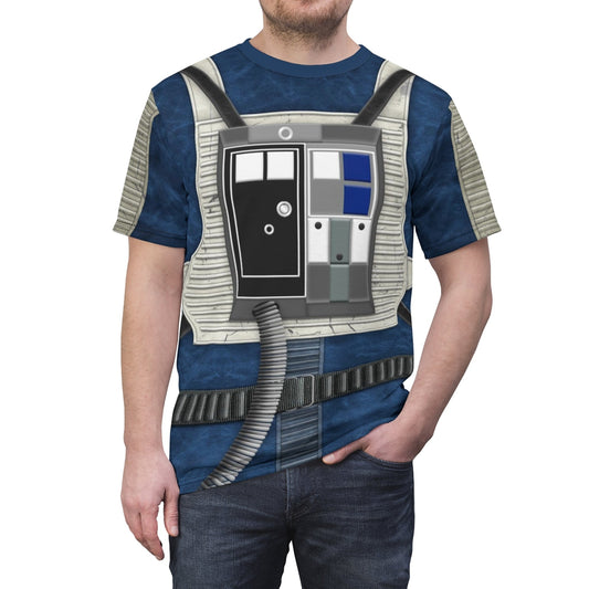 Blue Squadron Resistance Pilot Stwa Saga Costume T-Shirt