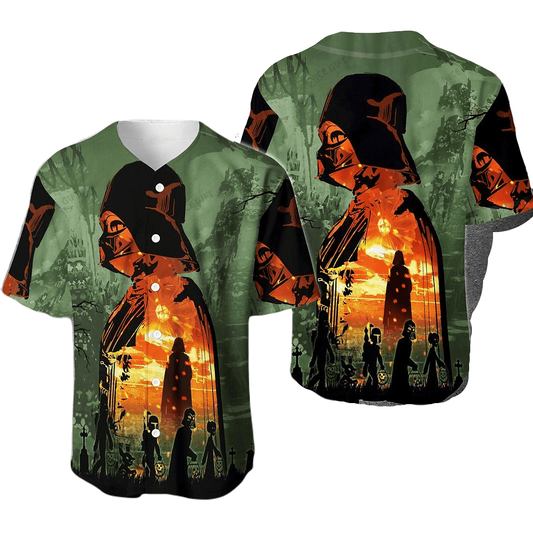 Star Wars Baseball Jersey Star Wars Character Darth Vader Art Jersey Shirt Colorful Unisex Adult New Release