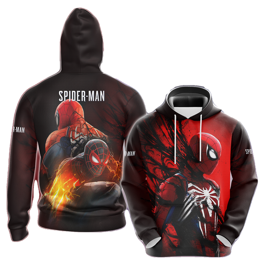 Spiderman Hoodie Marvel Spiderman Hero And Venom T-Shirt Red Unisex - Trendy Gift For Men & Women