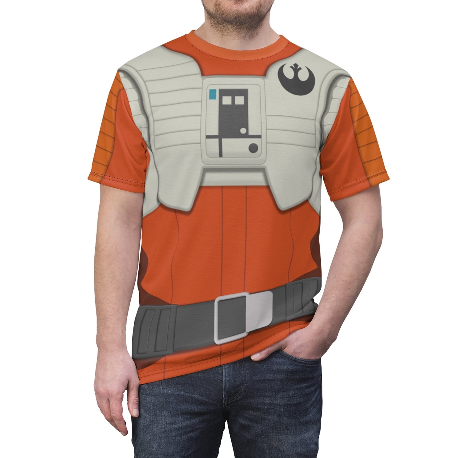 Poe Dameron Stwa Resistance Costume T-shirt For Men