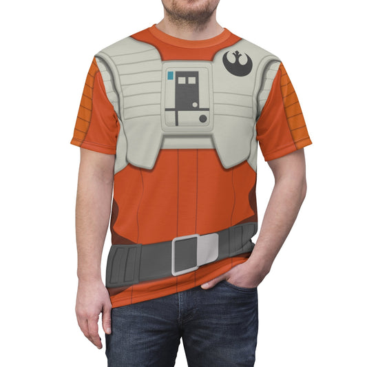 Poe Dameron Stwa Resistance Costume T-shirt For Men