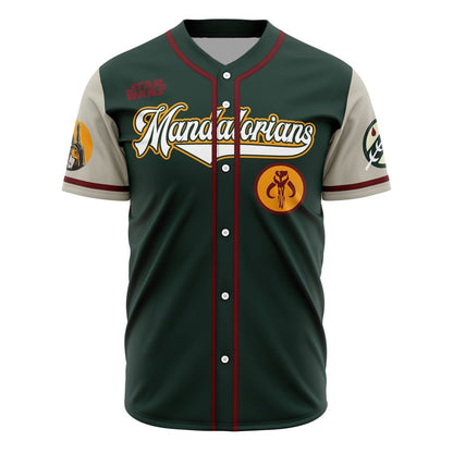 Star Wars Jersey Mandalorians Boba Fett Star Wars Green Grey Jersey Shirt Baseball for Men