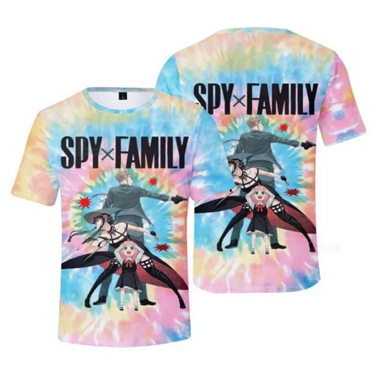 Spyxfamily T-Shirt The Forger Family In Action T-Shirt Colorful Unisex - Trendy Gift For Men & Women