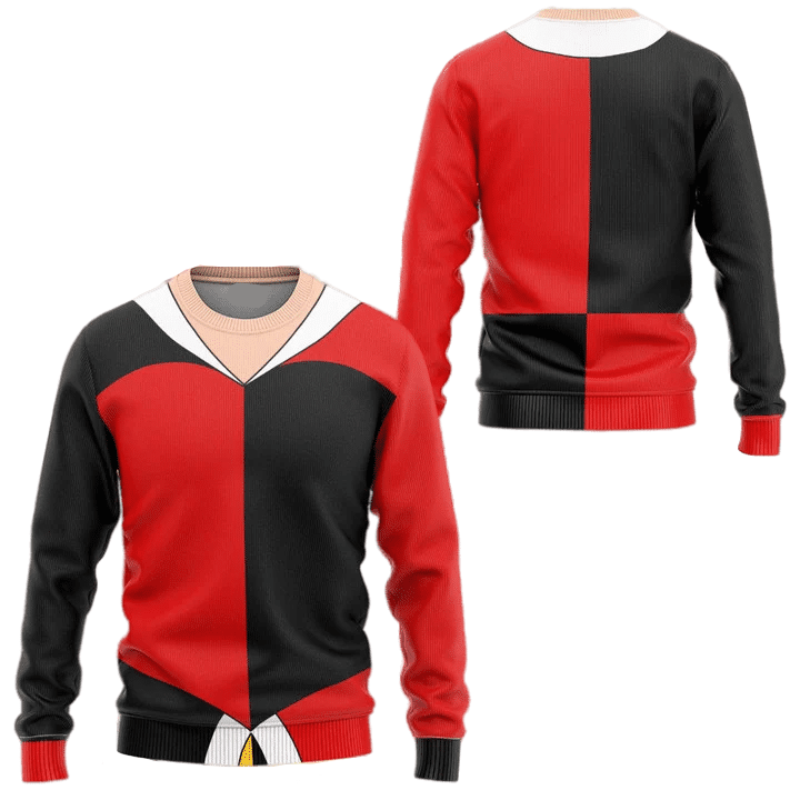 Disney Hoodie Queen Of Hearts Alice In Wonderland Costume T-Shirt Black Red Unisex Adults New Release - Trendy Gift For Men & Women