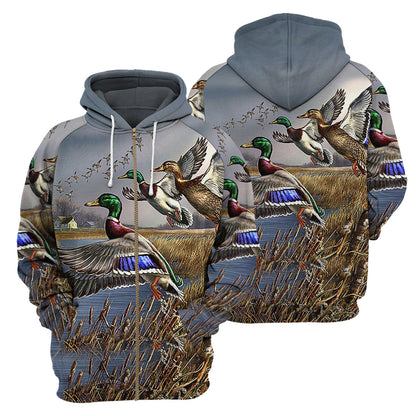 Duck Hunting - All Over Printed Shirt