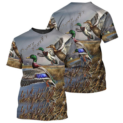 Duck Hunting - All Over Printed Shirt
