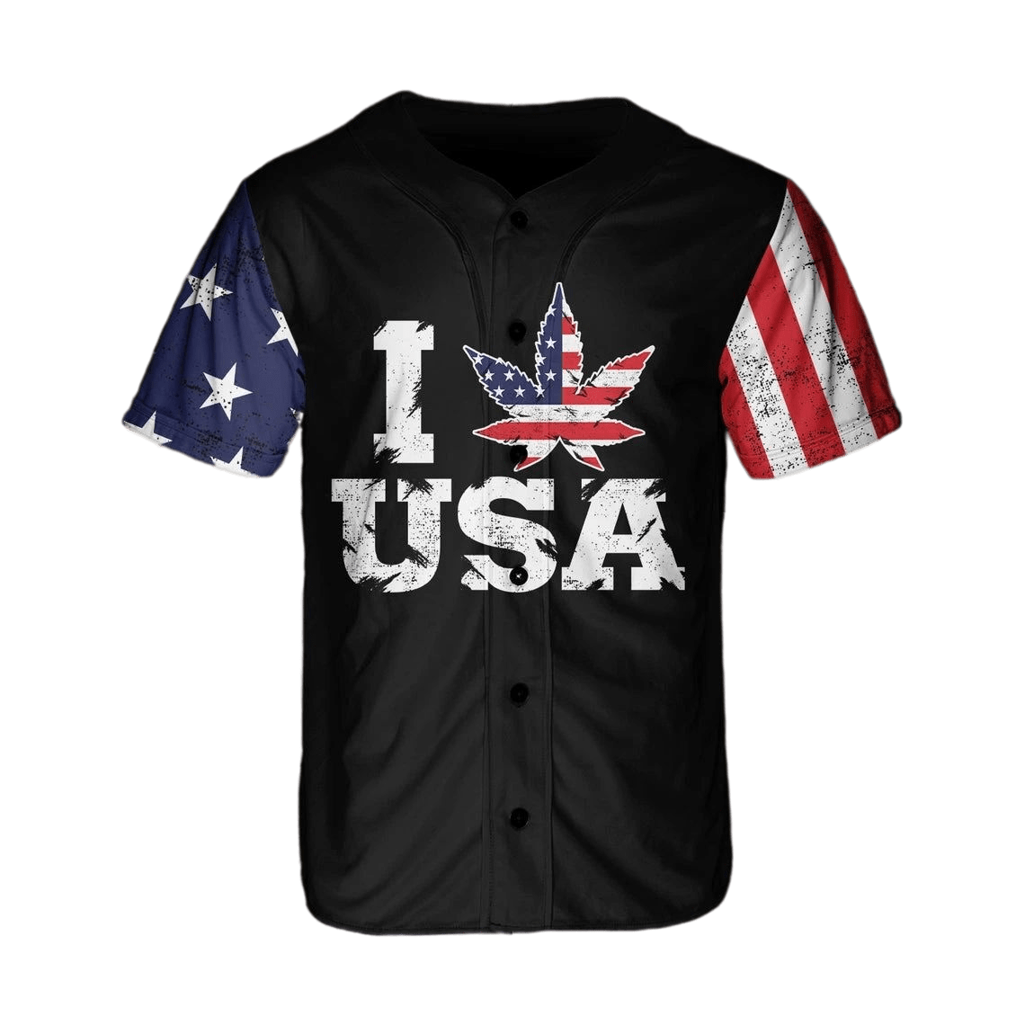 Independence Day Jersey American Flag I Love USA Independence Day Black Jersey Shirt for Men Women 04th of July Baseball