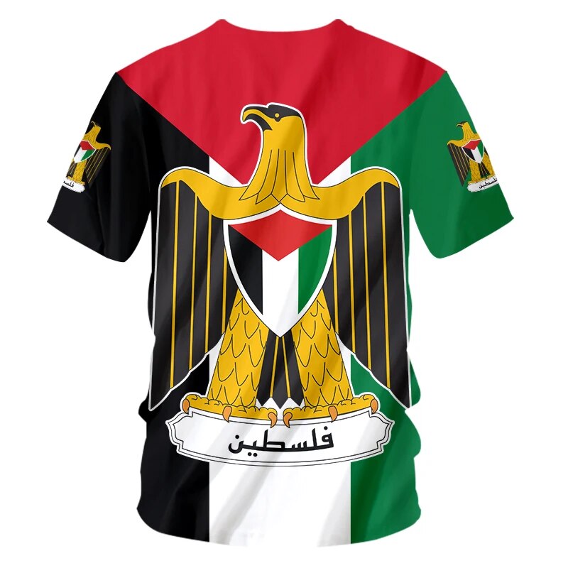 Palestine T-shirt Free Palestine Bird Bump T-shirt Colorful Unisex