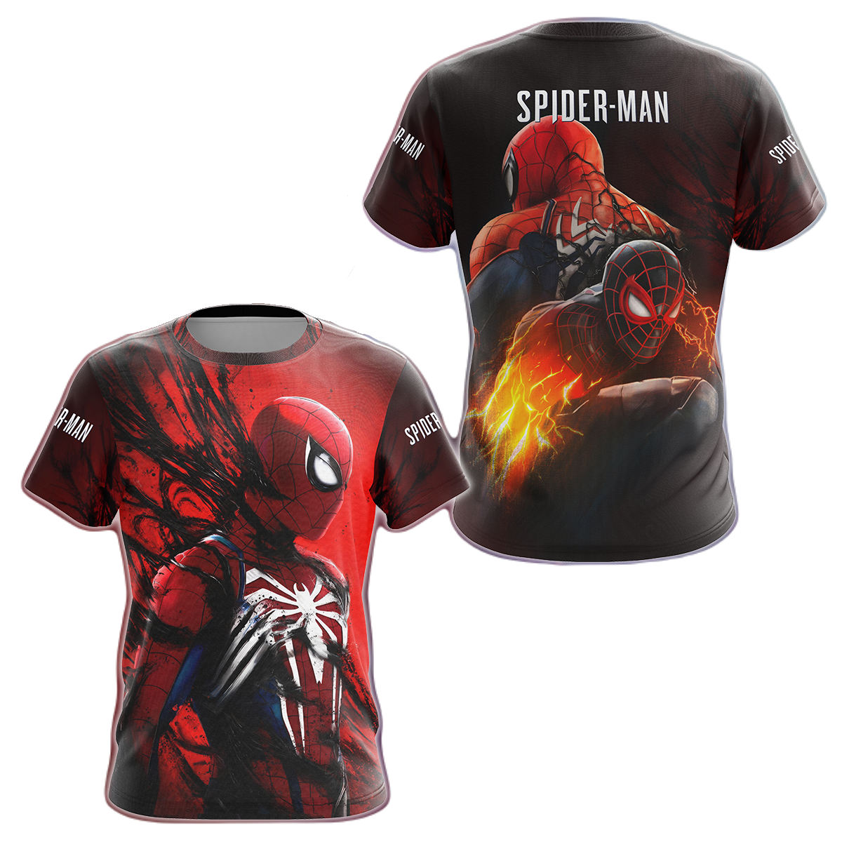 Spiderman Hoodie Marvel Spiderman Hero And Venom T-Shirt Red Unisex - Trendy Gift For Men & Women