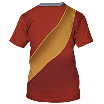 Disney T-Shirt Captain Hook Villain Costume T-Shirt Red Unisex Adults New Release - Trendy Gift For Men & Women