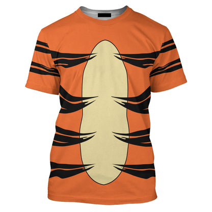 Disney T-Shirt Tigger Winnie The Pooh Costume T-Shirt Orange Unisex Adults New Release - Trendy Gift For Men & Women