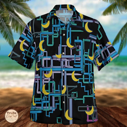 Swayzine Dan Flashes Hawaiian Shirt