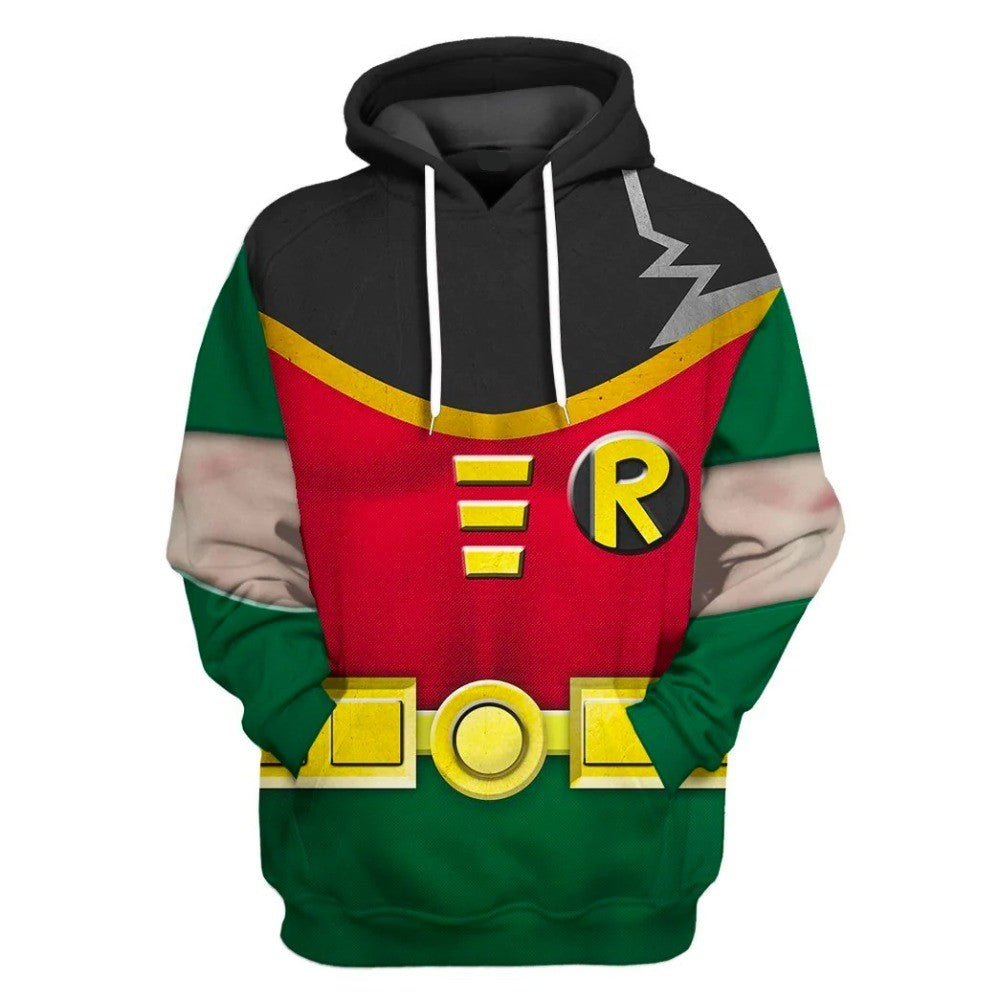 Teen Titan Hoodie Teen Titan Robin Cosplay Costume T-Shirt Colorful Unisex Adults New Release - Trendy Gift For Men & Women