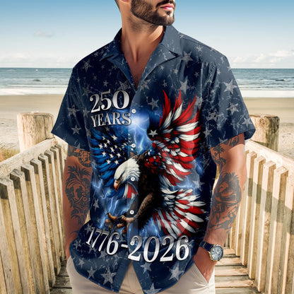 250 Years US Independence Day Hawaiian Shirt, USA 250th Anniversary AOP Hawaii Shirt 685269
