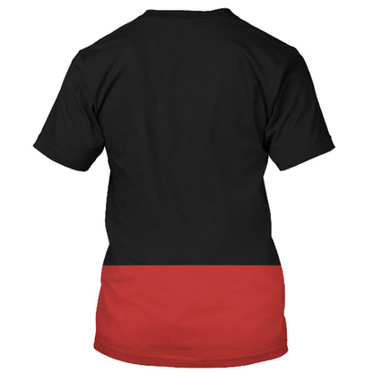 Disney T-Shirt Disney Bound Mickey Mouse Costume T-Shirt Black Red Unisex Adults New Release - Trendy Gift For Men & Women