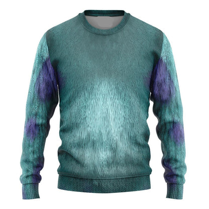 Disney Hoodie Sully Monsters Inc Costume T-Shirt Blue Unisex Adults New Release - Trendy Gift For Men & Women