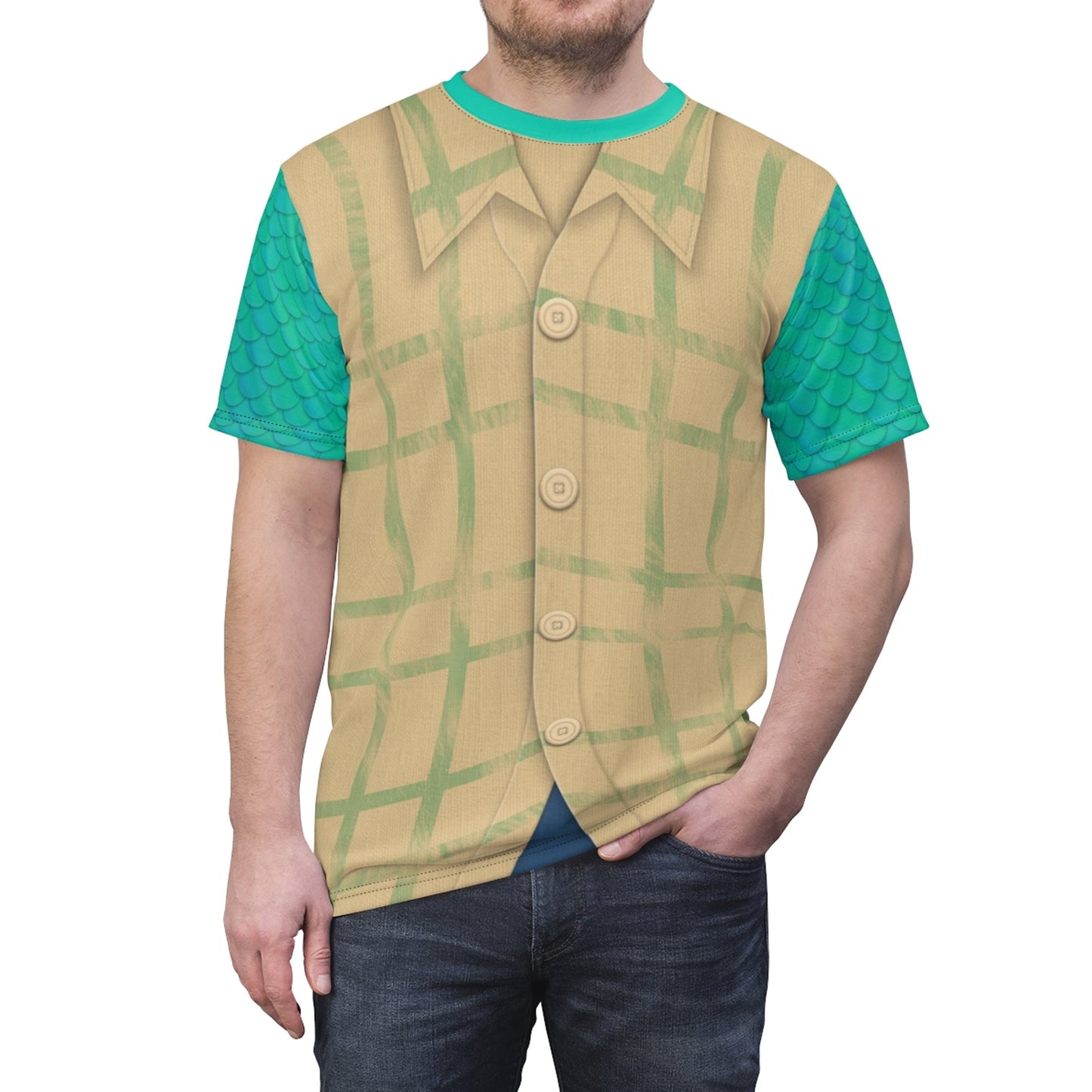 Luca Paguro Luca Pixar Costume T-shirt For Men