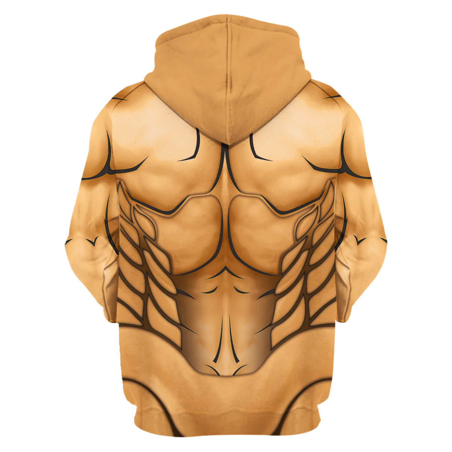 Attack On Titan Hoodie Eren Titan Form Costume Hoodie Brown Unisex - Cozy Hoodie For Cold Weather