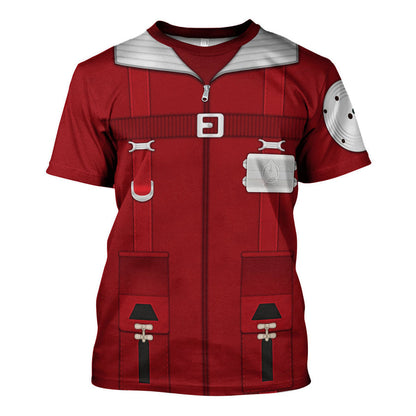 SaTr Admiral Khan Coat Costume Officer Cool T-Shirt For Men And Women