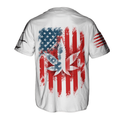 Independence Day Jersey Torn Sheet American Flag Independence Day White Jersey Shirt 04th of July Baseball for Men