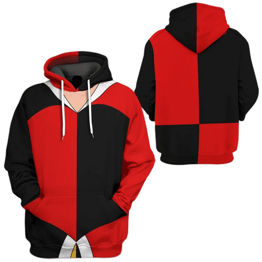 Disney Hoodie Queen Of Hearts Alice In Wonderland Costume T-Shirt Black Red Unisex Adults New Release - Trendy Gift For Men & Women