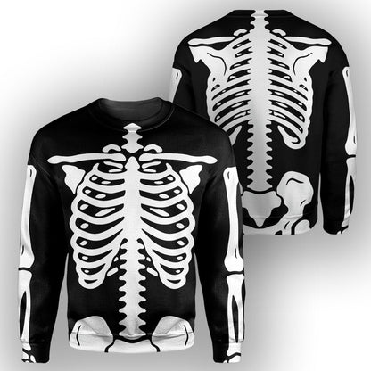 Halloween Skeleton Costume - All Over Printed Shirt