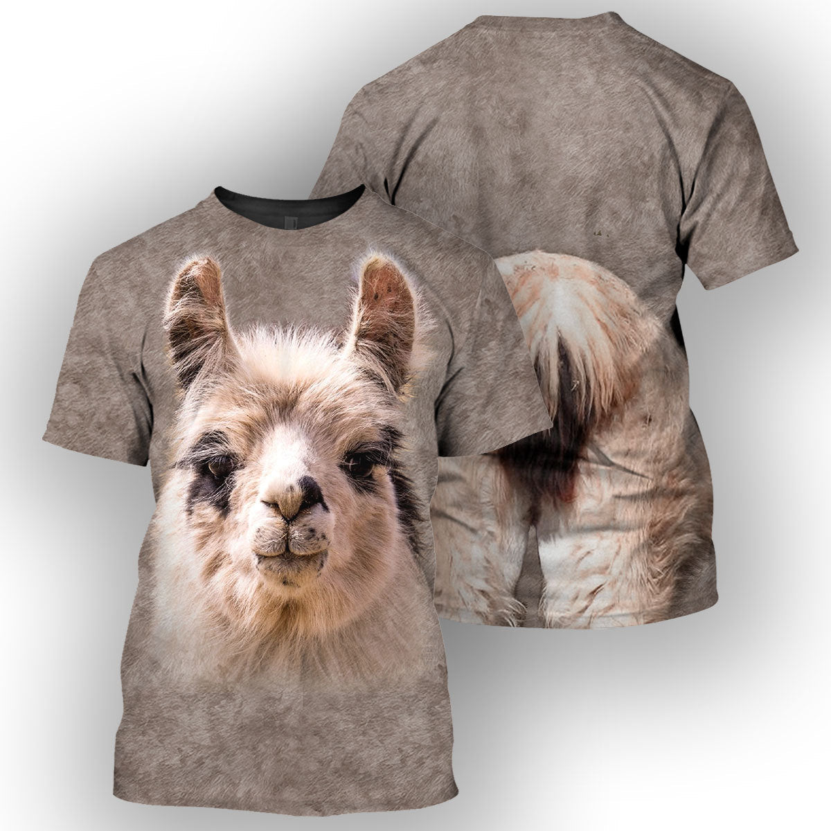 Llama - All Over Printed Shirt