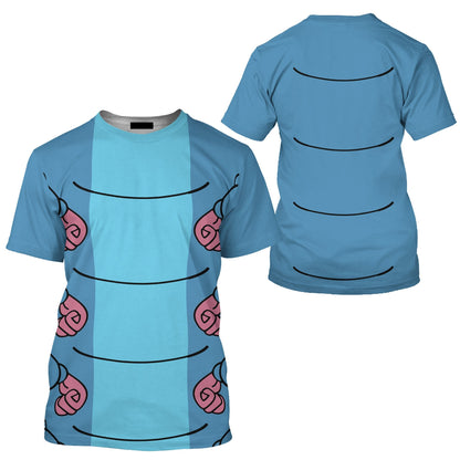 Disney T-Shirt Caterpillar Alice In Wonderland Costume T-Shirt Blue Unisex Adults New Release - Trendy Gift For Men & Women