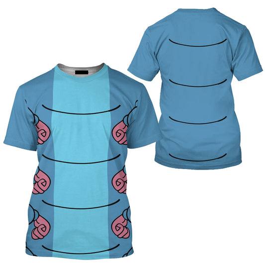 Disney T-Shirt Caterpillar Alice In Wonderland Costume T-Shirt Blue Unisex Adults New Release - Trendy Gift For Men & Women