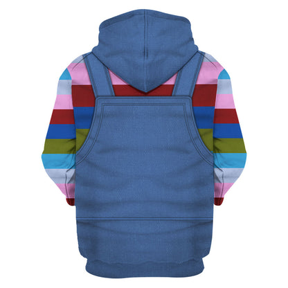 Chucky Costume Hoodie Child'S Play Character Chucky Costume T-Shirt Colorful Unisex Adults - Trendy Gift For Men & Women