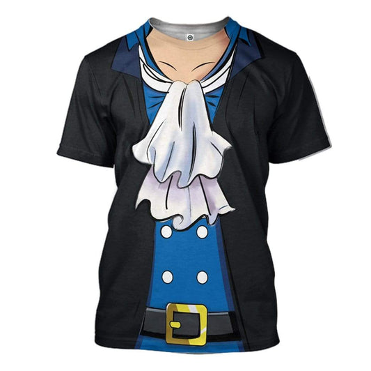 Sabo OnPi Pirate Adventure Costume Cosplay T-Shirt 3D For Men & Women