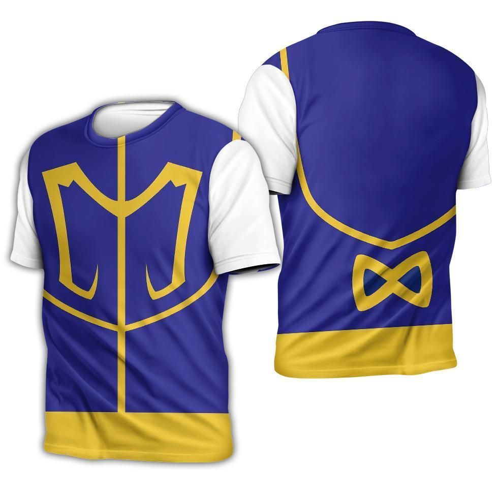 Hunter X Hunter T-shirt Kurapika Suit Costume Blue Shirt Hoodie Hunter X Hunter Merch Anime Shirt  