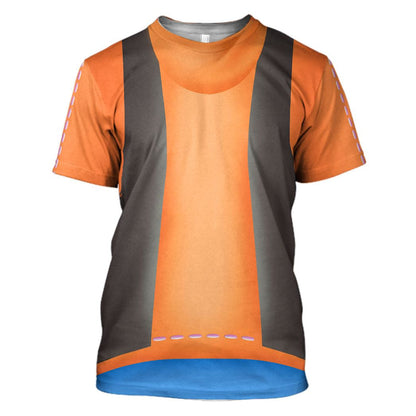 Disney Hoodie Disney Character Goofy Costume T-Shirt Orange Unisex Adults New Release - Trendy Gift For Men & Women