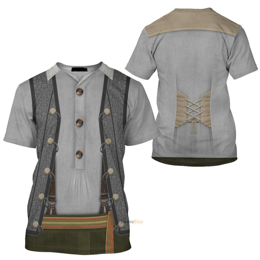 Disney T-Shirt Mister Geppetto The Movie Pinocchio Costume T-Shirt Gray Unisex Adults New Release - Trendy Gift For Men & Women