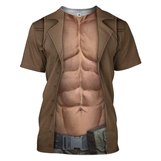 Metal Gear Solid Liquid Snake T-Shirt 3D For Men & Women