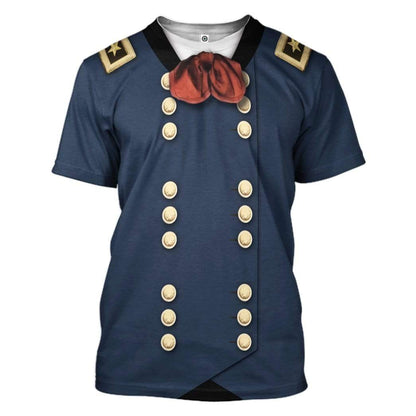 George Armstrong Custer T-Shirt 3D For Men & Women