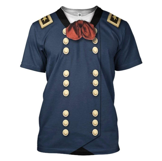 George Armstrong Custer T-Shirt 3D For Men & Women