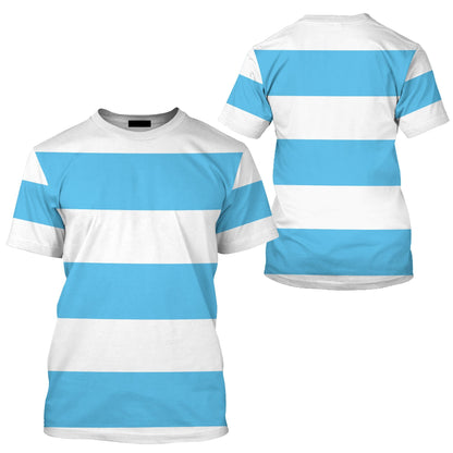 Disney T-Shirt Smee Peter Pan Costume T-Shirt White Blue Unisex Adults New Release - Trendy Gift For Men & Women