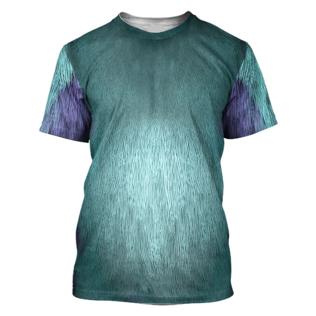 Disney Hoodie Sully Monsters Inc Costume T-Shirt Blue Unisex Adults New Release - Trendy Gift For Men & Women