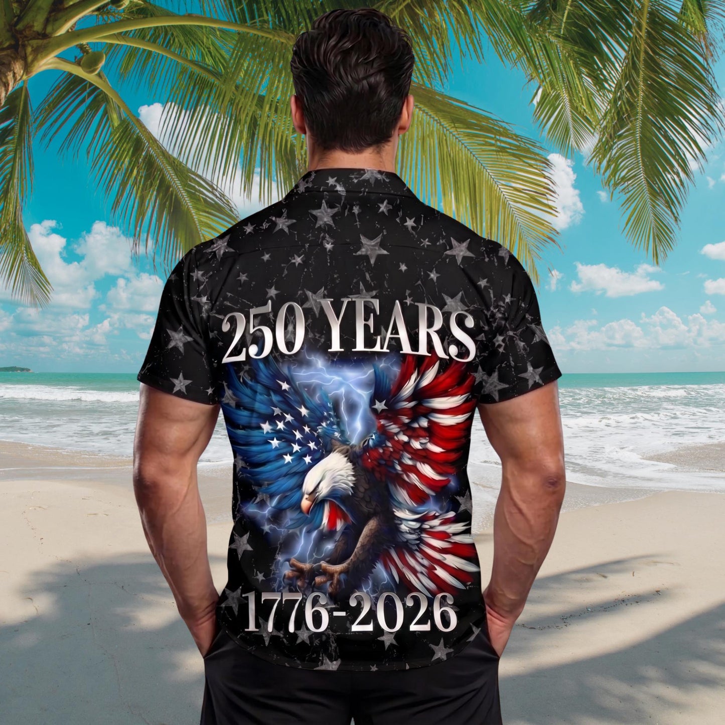 250 Years US Independence Day Hawaiian Shirt, USA 250th Anniversary AOP Hawaii Shirt 685269