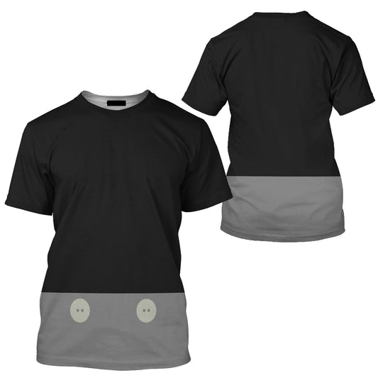 Disney T-Shirt Steamboat Mickey Mouse Costume T-Shirt Black Gray Unisex Adults New Release - Trendy Gift For Men & Women