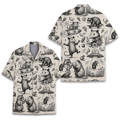 Funny Opossum Hawaiian Shirt